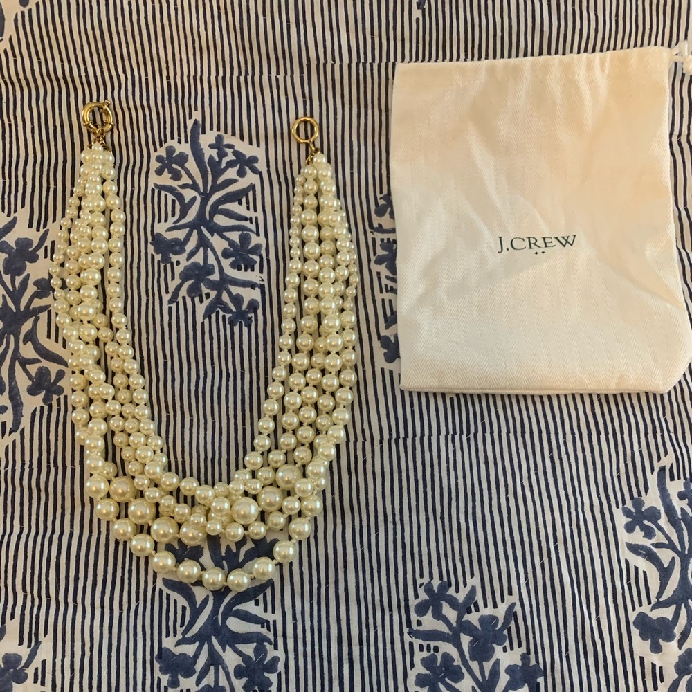 Jcrew Twisted Pearl Necklace